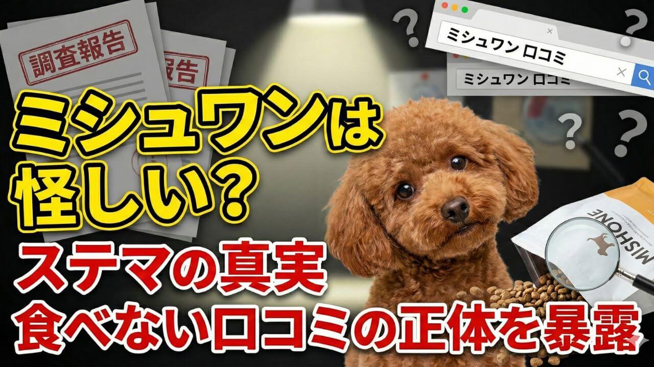 ミシュワンは怪しい？ステマの真実と「食べない」口コミの正体を暴露