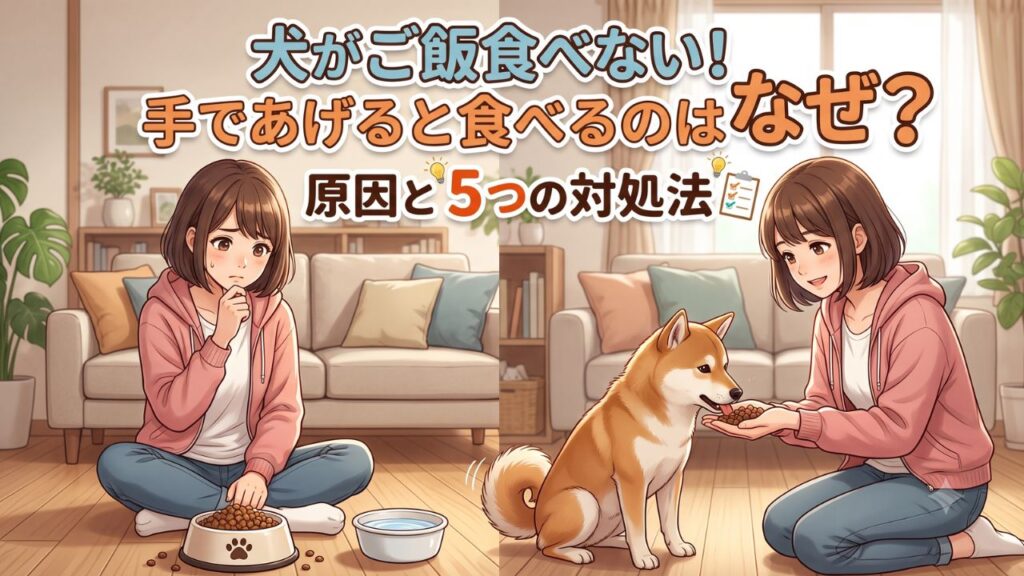 犬がご飯食べない！手であげると食べるのはなぜ？原因と5つの対処法